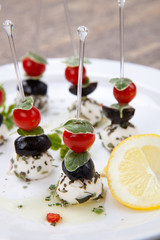 Mozzarella Cheese canape