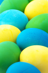 Easter eggs close-up