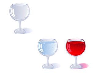 drink in goblets