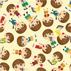 seamless people play music  pattern