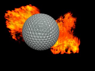 golf ball fire