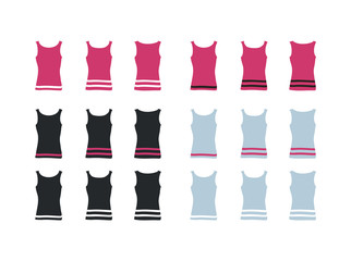 Women's t-shirt vector templates