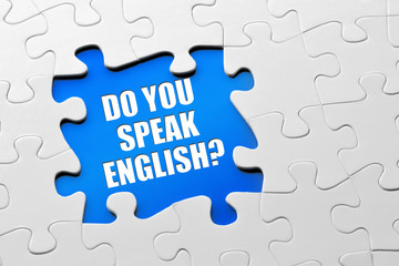 Fototapeta premium Do you speak english?