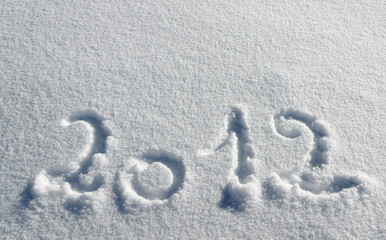 nouvelle année 2012 à la neige