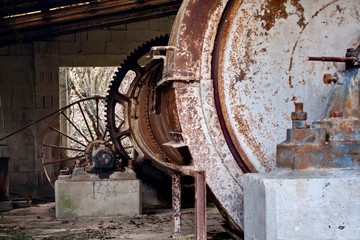 Old rusty machine