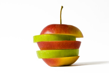 Apfel geschnitten