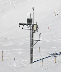 Frozen weather station