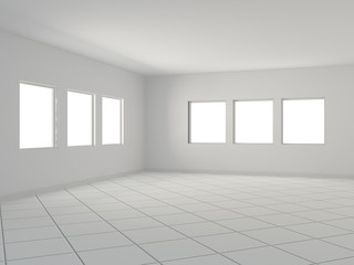 Interno vuoto bianco