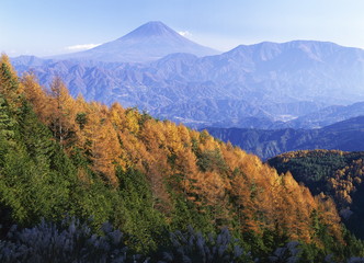 秋の富士山