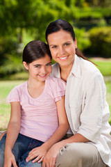 Obraz premium Portrait of a mother and her daughter