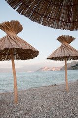 Tourist resort beach