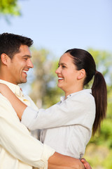 Fototapeta premium Lovely couple in the park