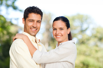 Fototapeta premium Lovely couple in the park