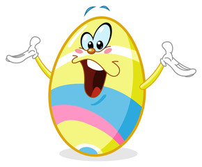 Cheerful easter egg