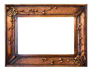 Isolated wooden Photo Frame