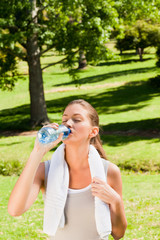 Sporty woman in the park