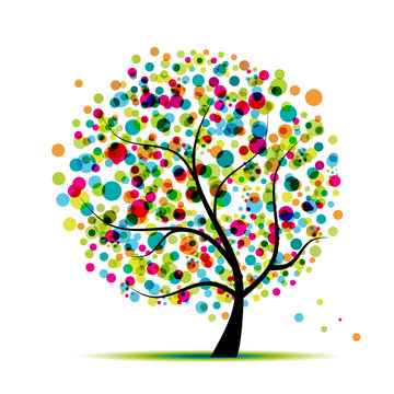 Abstract spring tree for your design