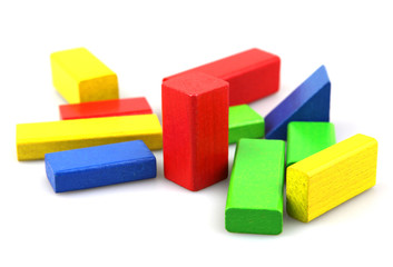 Wooden building blocks