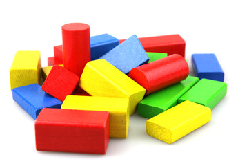 Wooden building blocks