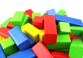 Wooden building blocks