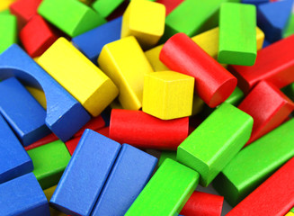 Wooden building blocks