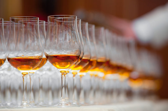 Drink series: glass of cognac