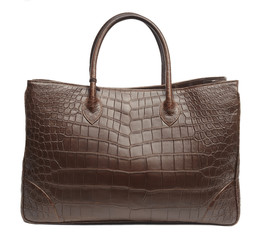 Bag from skin of crocodile