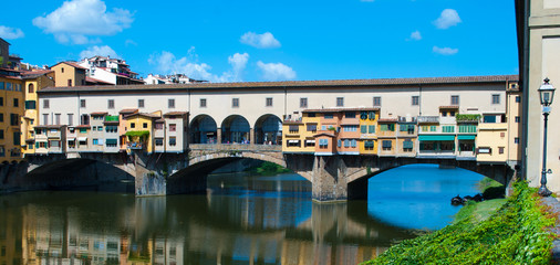 Fototapeta premium Veduta di Ponte Vecchio - Firenze