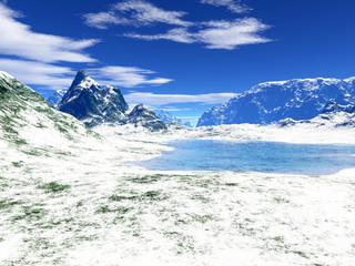 colorful fantasy landscape