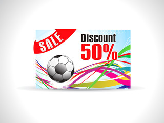 abstract colorful discount card