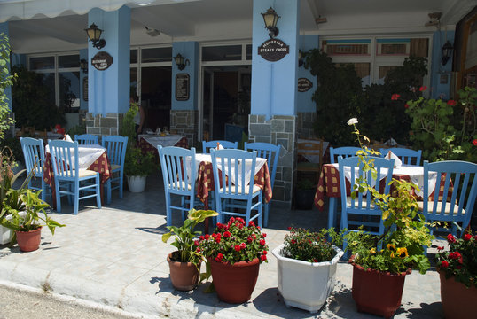 Restaurant in Sami on the island of Kephalonia Greece