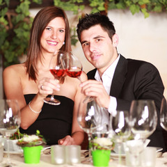 Paar im Restaurant