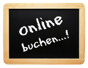 Obraz premium online buchen...! - Konzept Tafel - freigestellt