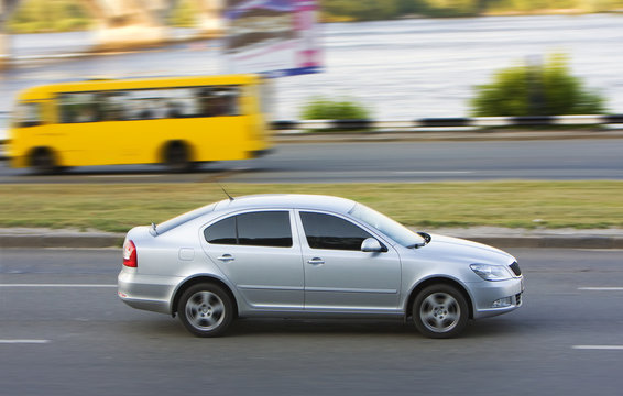 Fototapeta Car on road