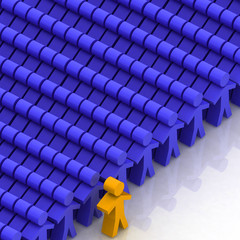 Fototapeta premium Conceptual leadership concept