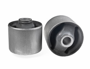 Bushing (isolator) rubber-metal on white background