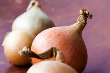 Fototapeta premium Yellow onions