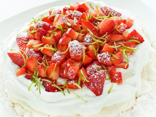 Strawberry Pavlova