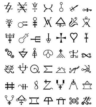 Runes. occult symbols