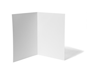 leaflet white blank paper template