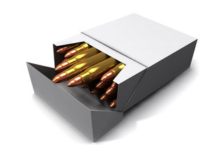 3d Bullets in a cigarette pack