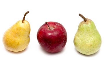 Apfel und zwei Birnen