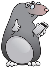 Mole with the calculator