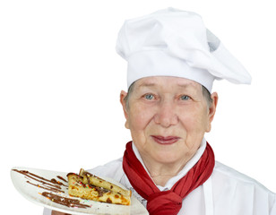 Senior woman cook