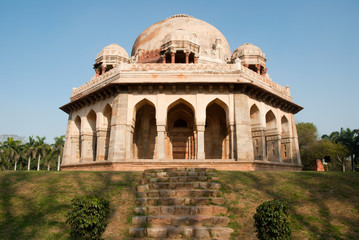 Mughal architecture in the beautiful Lodi Gardens in Delhi India