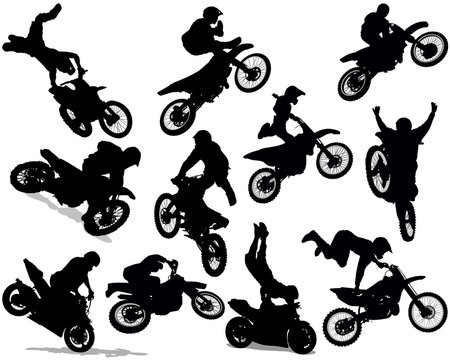 Motorcycle stunt set 01
