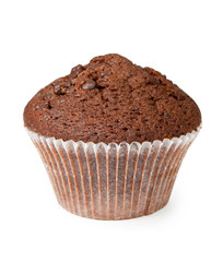 Fruitcake isolated on a white background