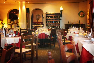 Selbstklebende Fototapete Restaurant Restaurant-Interieur