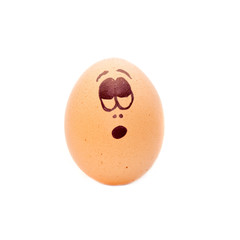 Egg head, shy
