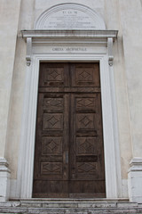 entrance of church